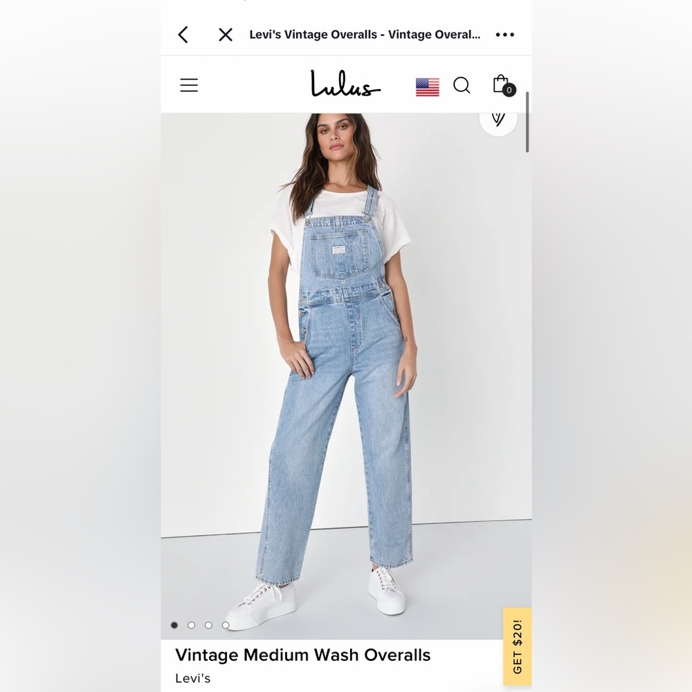Levi’s- Vintage Medium Wash Overalls